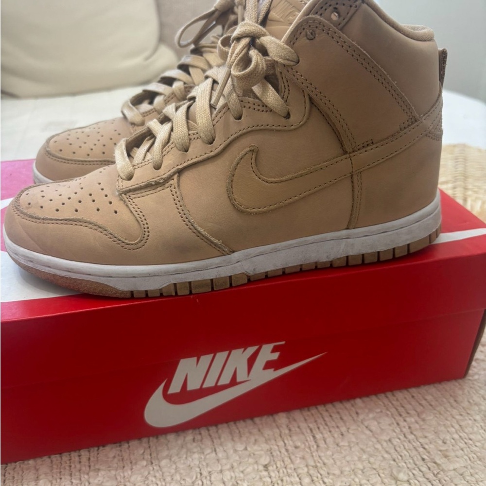Nike Beige High-Top Sneakers